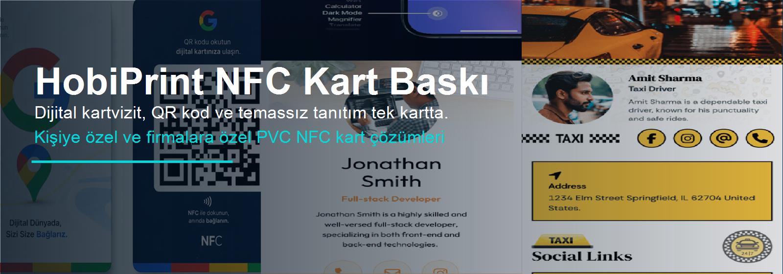 HobiPrint NFC kart baskı reklam bannerı